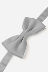 PAPILLON IN RASO TINTA UNITA GRIGIO PERLA